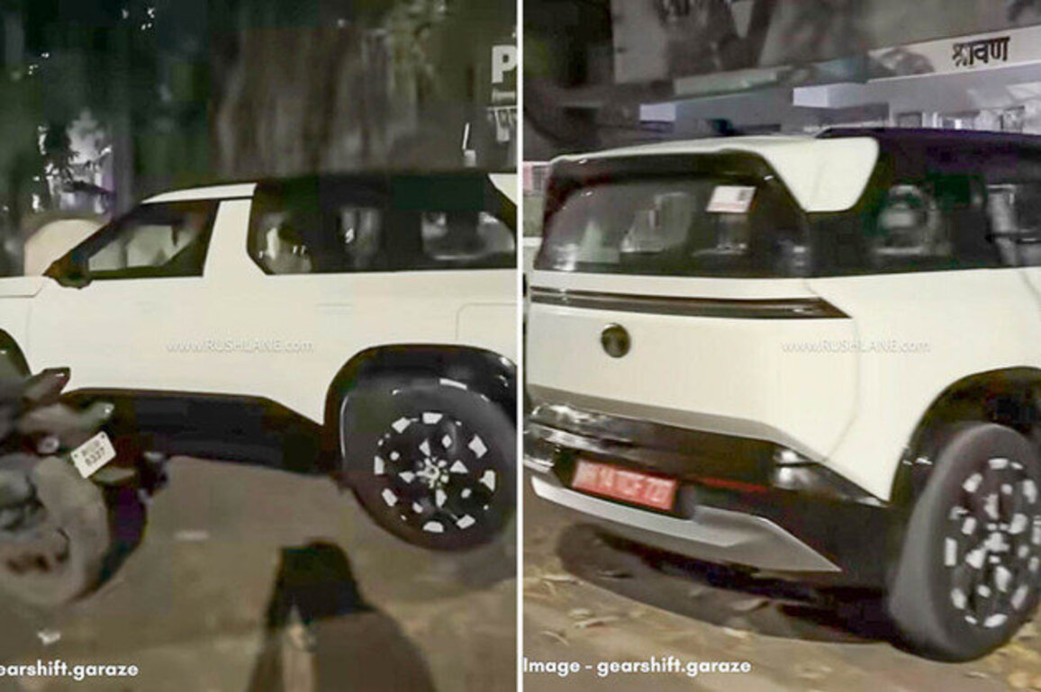 Tata Sierra Spied Undisguised On Public Roads  Shows Road Presence