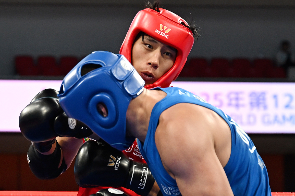 (SP) CHINA-CHENGDU-THE WORLD GAMES 2025-MUAYTHAI-MEN'S -86KG-SEMIFINALS (CN)