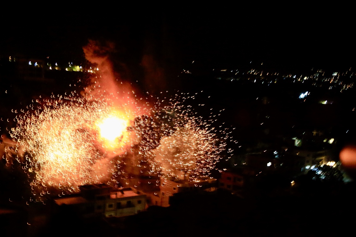 LEBANON-KFARHATTA-ISRAELI ATTACK
