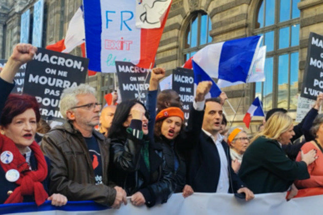 Thousands march in Paris against military aid to Ukraine (VIDEOS)