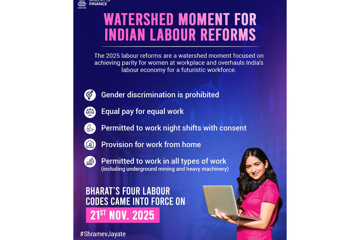 New labour Codes vow to make India's workplaces safer, fairer, equitable for women