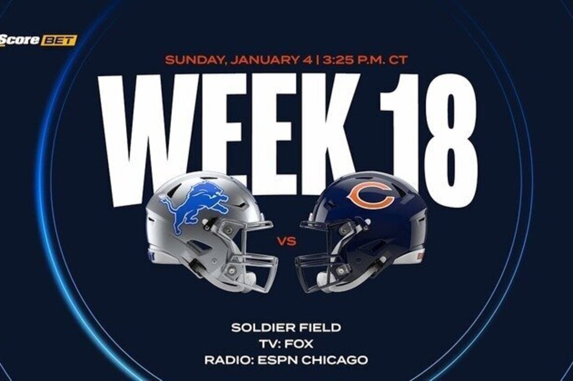 How to watch, listen to, stream Bears-Lions Week 18 game