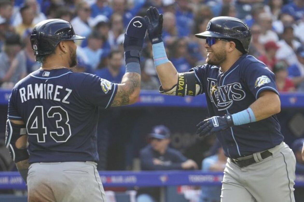 Jonathan Aranda (6 RBIs), Rays outlast Blue Jays 12-8