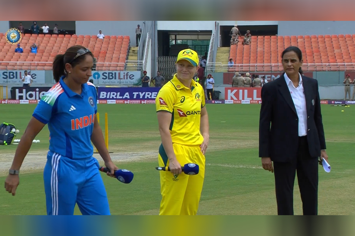 1st ODI: India Women winn toss; opt to bat first against Australia