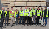 Students visit Covers' timber mill