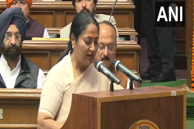 Delhi CM Rekha Gupta takes oath as the Member of Legislative Assembly