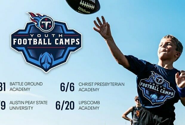 Tennessee Titans Announce 2025 Youth Football Camps Schedule