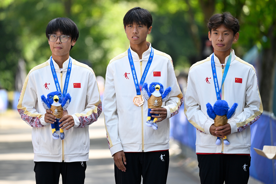 (SP)GERMANY-BOCHUM-RHINE-RUHR 2025-FISU WORLD UNIVERSITY GAMES-MEN'S HALF MARATHON-FINAL