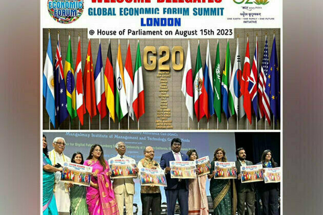 Global Economic Forum G20 initiative summit at London House of Parliament on 15th August, 2023 to celebrate 76th Independence Day
