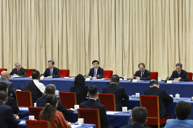 (TWO SESSIONS) CHINA-BEIJING-WANG HUNING-CPPCC-JOINT GROUP MEETING (CN)
