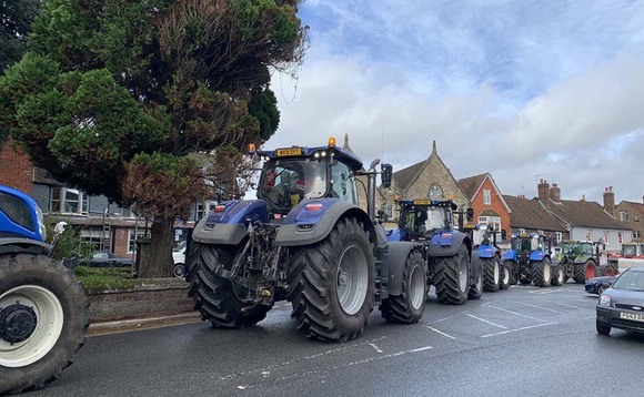 Farmers participate in tractor demonstrations against Government's Agriculture Bill