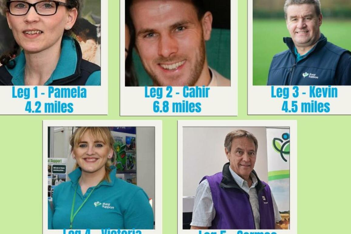 Meet the team who are relay running in aid of Rural Support