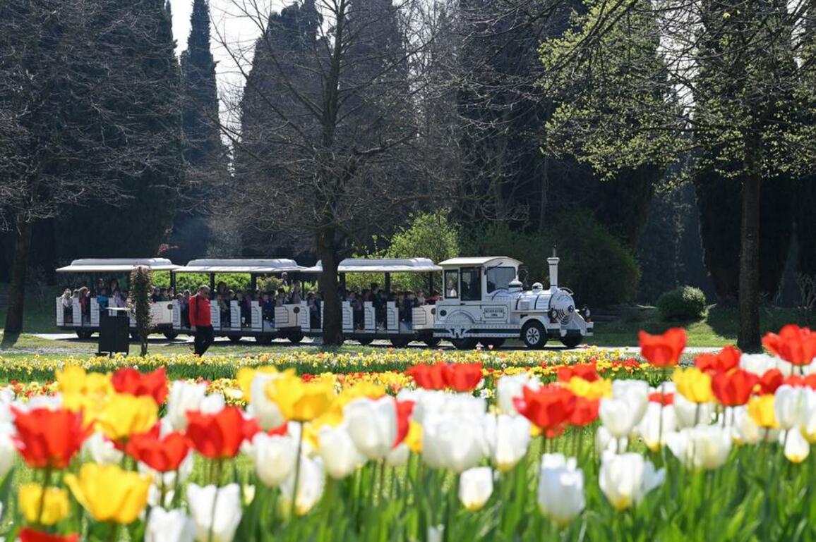Spring blossoms draw visitors to northern Italy's natural park