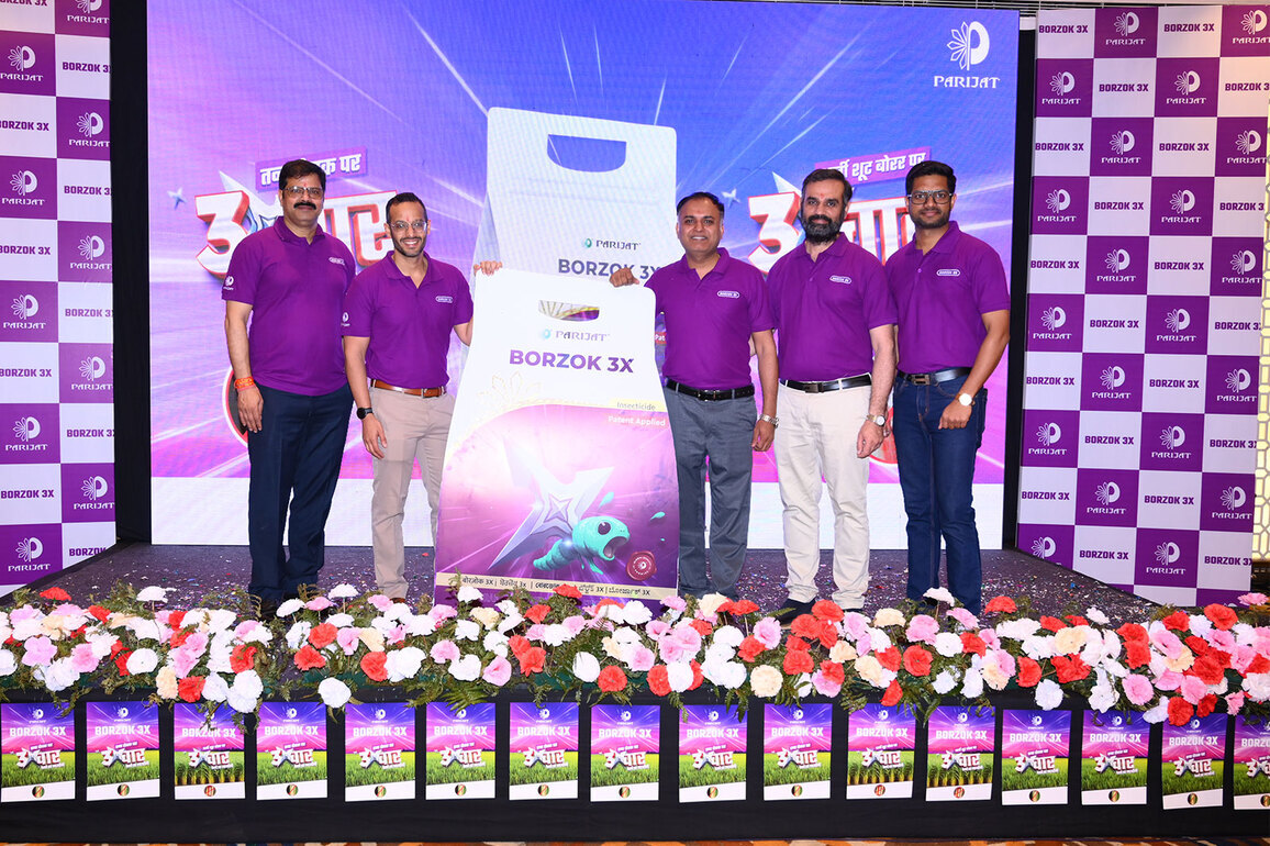 Parijat Industries Launches BORZOK 3X, a Three-Way Combination Insecticide