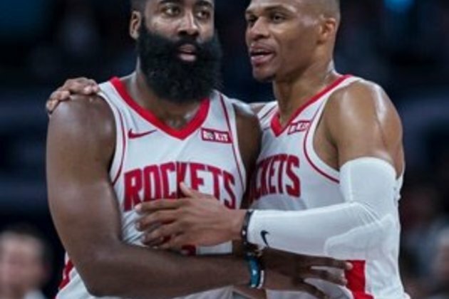 Harden, Westbrook shine as Rockets extend win streak