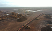 A train loading iron ore at the Koolyanobbing mine