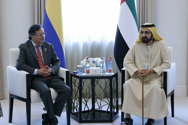 Mohammed bin Rashid meets with President of Colombia at World Governments Summit 2025