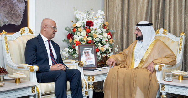 Fujairah Crown Prince receives ambassadors of Australia, Malaysia, China