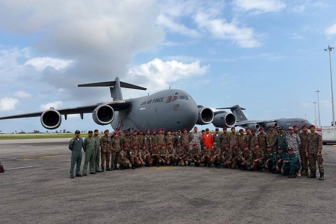 Indian Air Force C-17s carry relief materials to earthquake-hit Venezuela via Abidjan under OP Amistad
