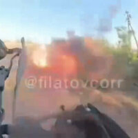 Russian war correspondent dodge Ukrainian suicide drone