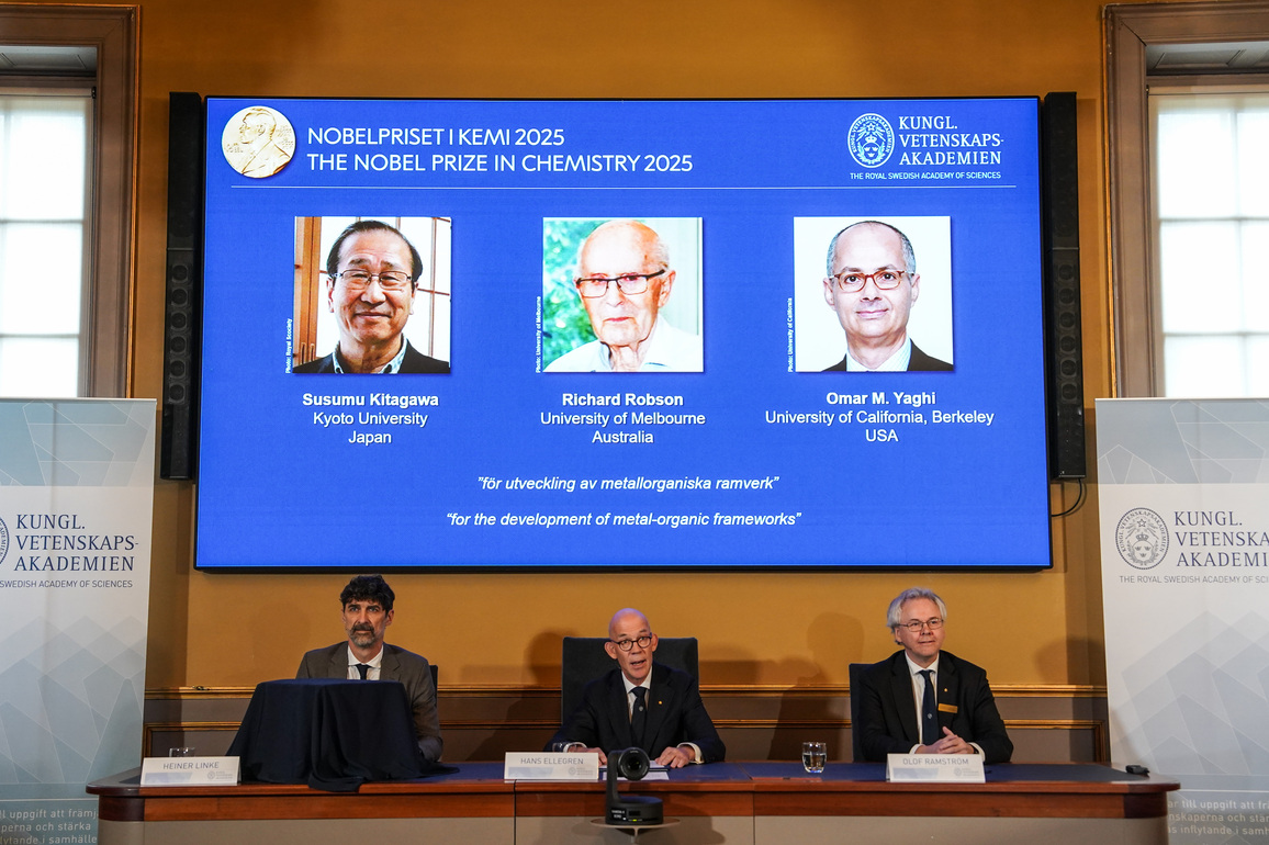 SWEDEN-STOCKHOLM-NOBEL PRIZE IN CHEMISTRY