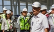 Minister of Maritime and Investment Affairs of Indonesia Luhut Binsar Pandjaitan seen giving a speech at Tegalluar Station 