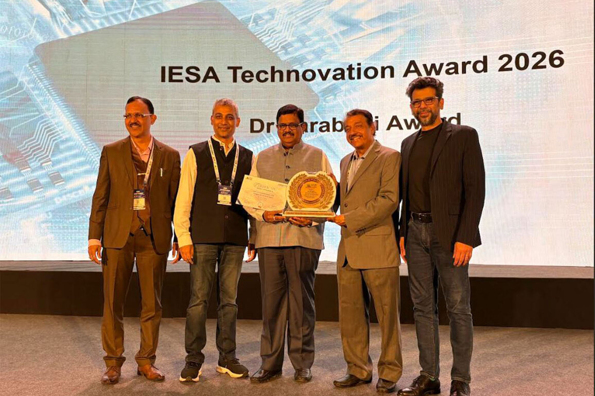 Three Decades of Impact: Mr B.V. Naidu Honoured with 'IESA Sarabhai Award' for Shaping India's ESDM Legacy