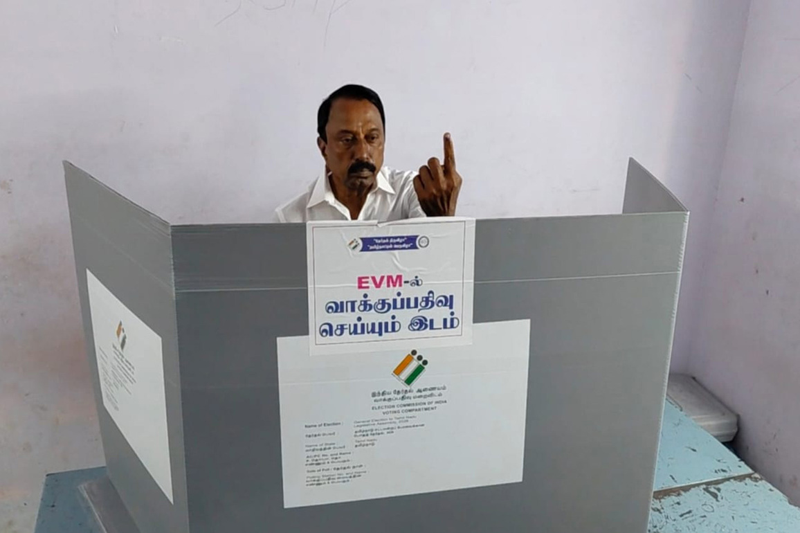 Tamil Nadu polls: TVK's Sengottaiyan casts vote, hails Vijay's vision for state transformation