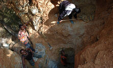 Mineração artesanal no Congo