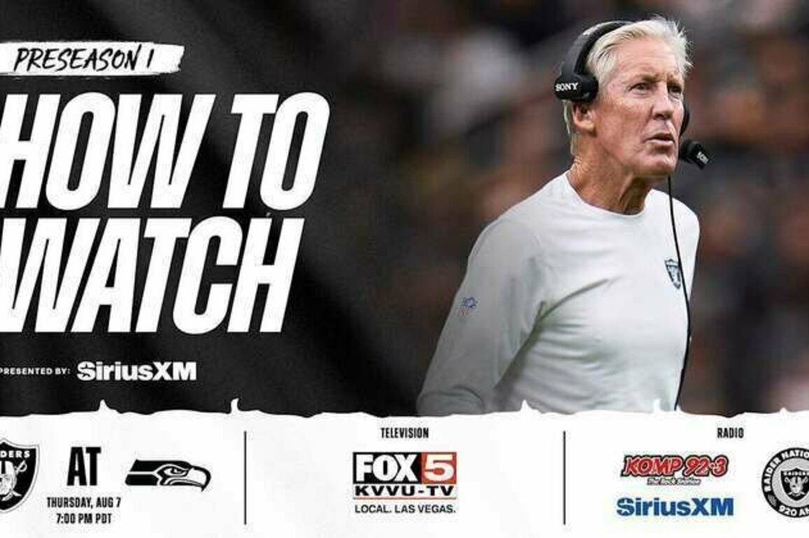 How to watch, listen to and livestream Raiders at Seahawks