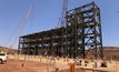 The South Flank ore handling plant is taking shape.