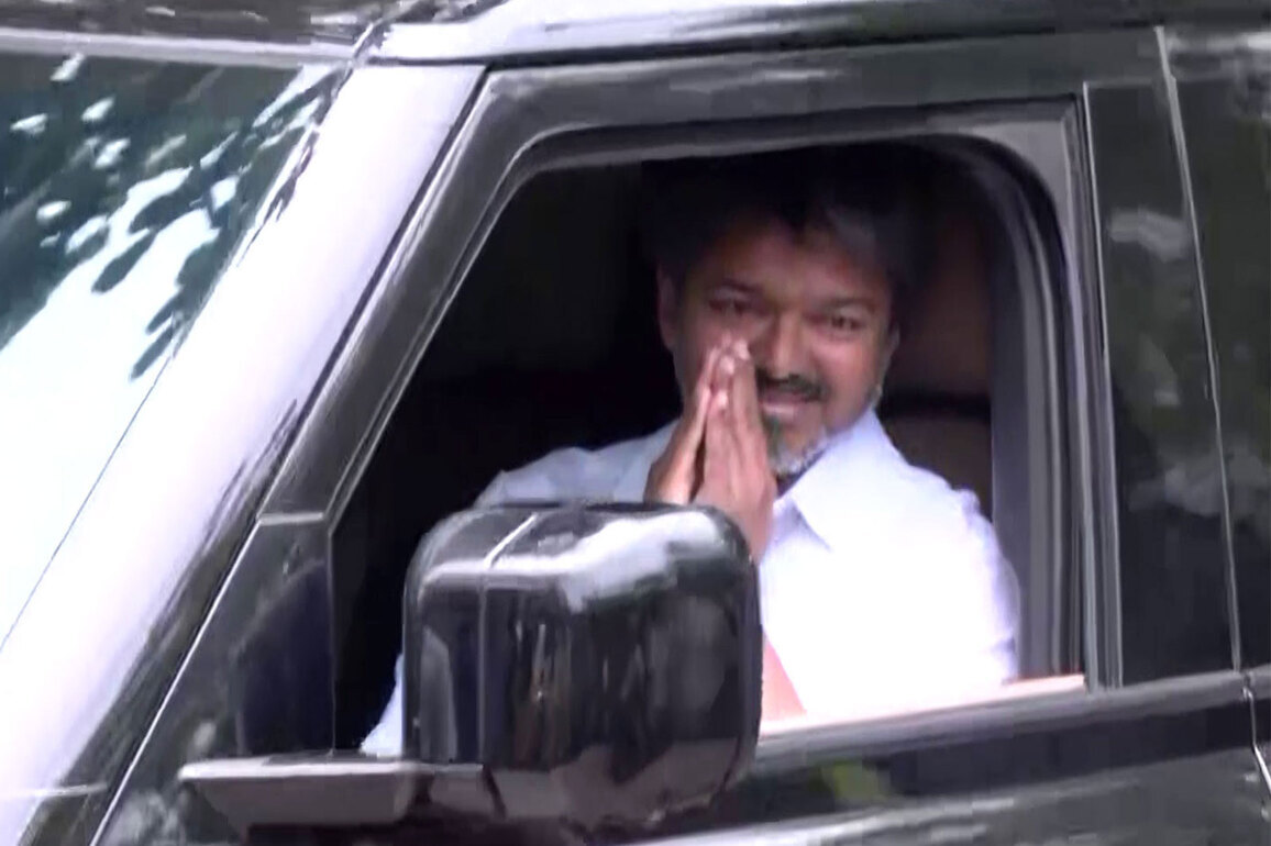 After spectacular TN Assembly poll results, TVK chief Vijay meets with winning candidates at Chennai party HQ
