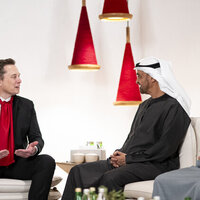 UAE President meets Elon Musk