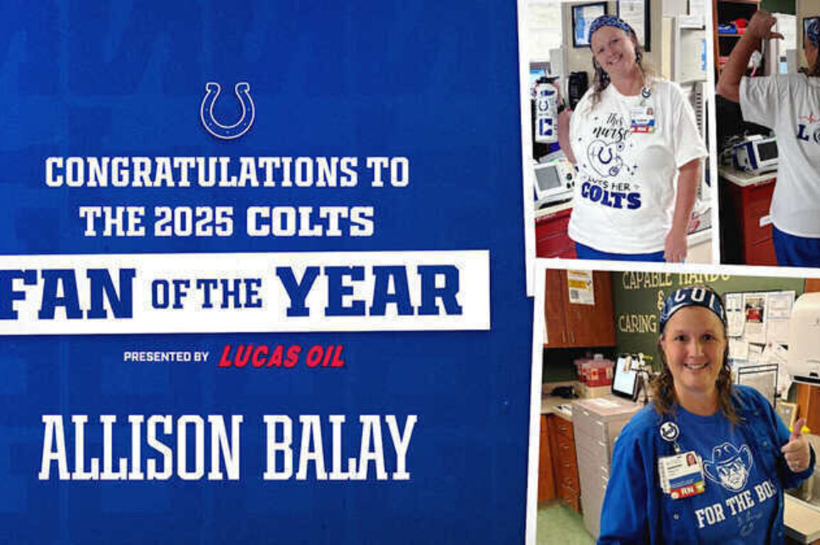 Allison Balay of Indianapolis Named 2025 Colts 'Fan of the Year'