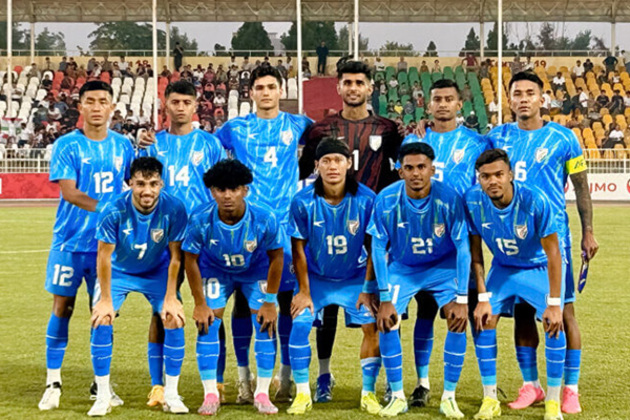 Ten-man India U23s lose lead and match against Tajikistan