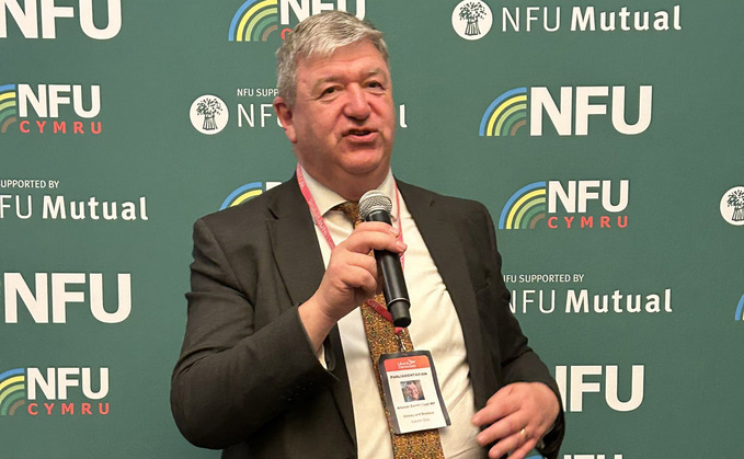 New EFRA Committee chair Alistair Carmichael speaking at the NFU Reception in Brighton