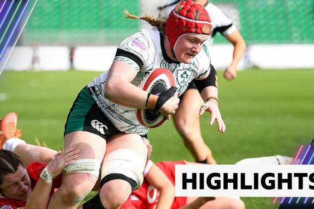 Women&#39;s Six Nations highlights- Wales 14-40 Ireland