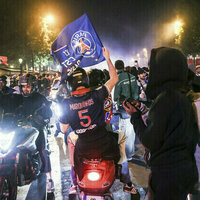 Fan violence and clashes with police erupt in Paris 