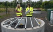 Vanessa Starcher, science and operations lead for the Glasgow Observatory, showing the observatory’s boreholes to Gilliam Martin MSP. Credit: BGS © UKRI.