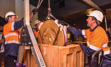  The Australian Kangaroo One Tonne Gold Coin being prepared for transport from Perth to New York