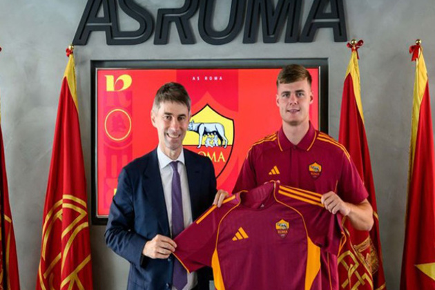 Serie A side Roma signed Evan Ferguson on loan from Brighton