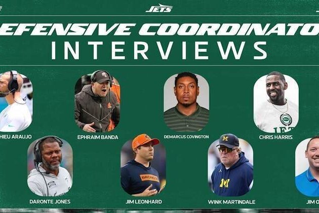 Jets Complete Eight Interviews for Defensive Coordinator Post