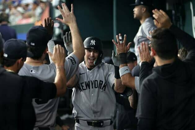 Paul Goldschmidt's pinch-hit HR lifts Yankees over Rangers