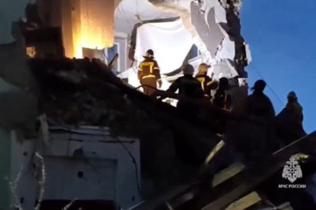 Ukrainian drone strike wrecks Russian apartment block, killing two - governor