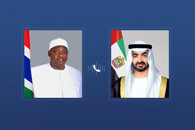 UAE President receives phone call from President of The Gambia condemning Iranian attacks against the UAE