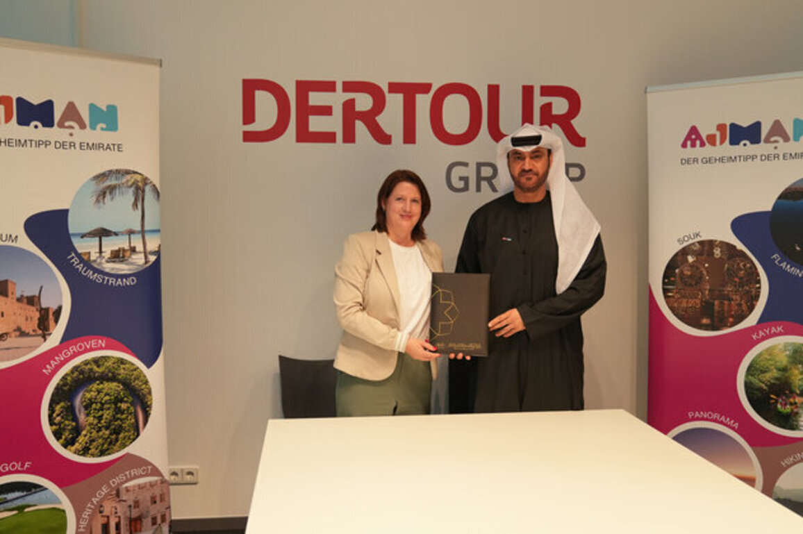 Ajman Tourism signs strategic partnership agreement with DERTOUR Group