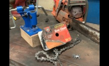 Chainsaw chains can be made in the farm workshop with the right tools.