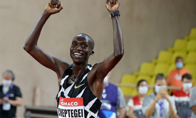 Joshua Cheptegei's historic night in Monaco Joshua Cheptegei's historic night in Monaco