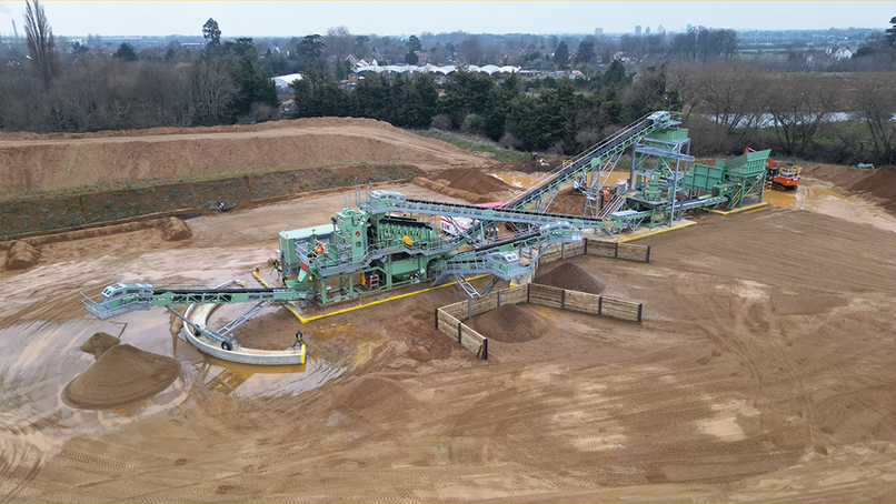 The new sand and gravel quarry in Shepperton.