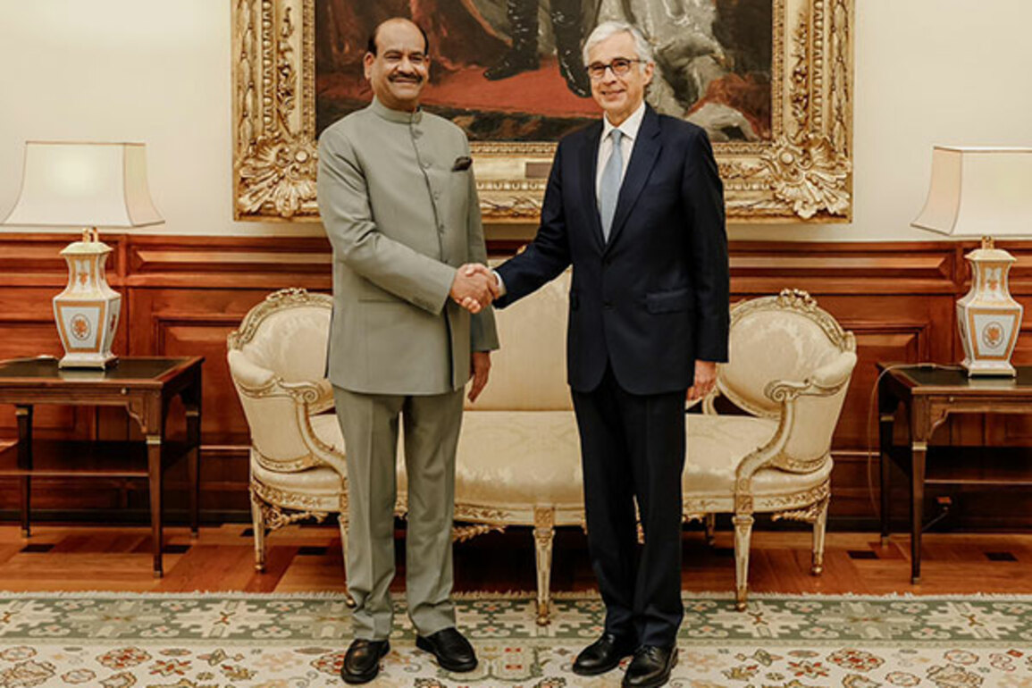 LS Speaker holds talks with Portuguese delegation on Op Sindoor